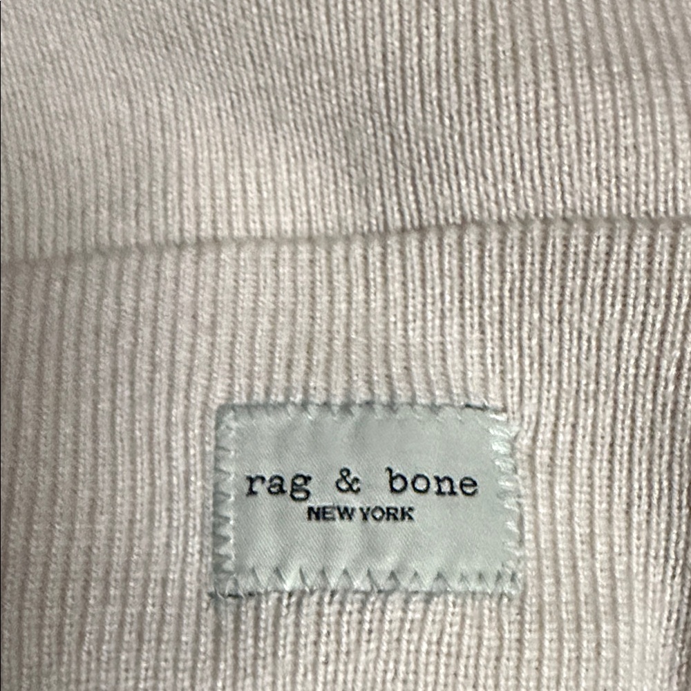 Rag & Bone turtle dove knit beanie soft pink cream color - Picture 3 of 7